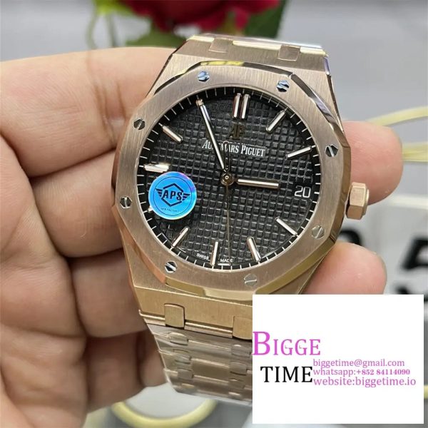 AP Royal Oak 41mm 15500 RG Black Dial RG Bracelet APSF A4302 - Image 6