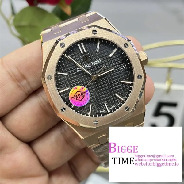 AP Royal Oak 41mm 15500 RG Black Dial RG Bracelet APSF A4302 - Image 2