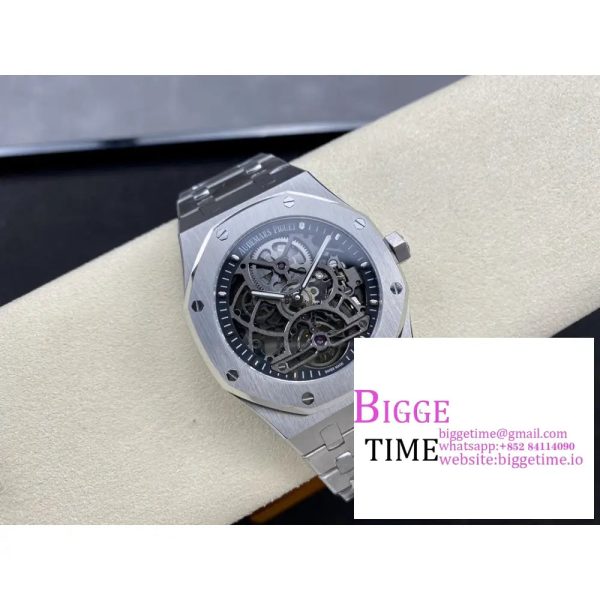 AP Royal Oak 41mm 26518 Openwork Tourbillon SS Bracelet R8F Flying Tourb - Image 4