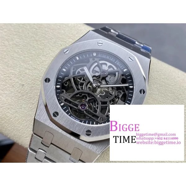 AP Royal Oak 41mm 26518 Openwork Tourbillon SS Bracelet R8F Flying Tourb - Image 3