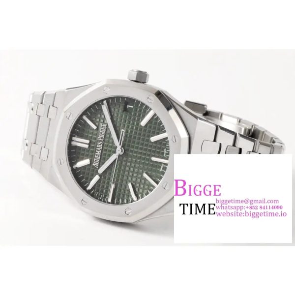 AP Royal Oak 50th Anniversary 41mm 15510 Green Dial SS Bracelet ZF SA4302 - Image 5
