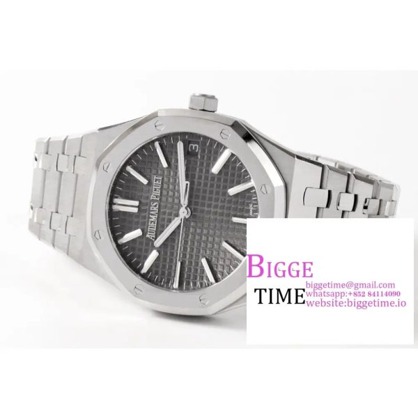 AP Royal Oak 50th Anniversary 41mm 15510 Grey Dial SS Bracelet ZF SA4302 - Image 5