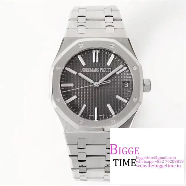 AP Royal Oak 50th Anniversary 41mm 15510 Grey Dial SS Bracelet ZF SA4302