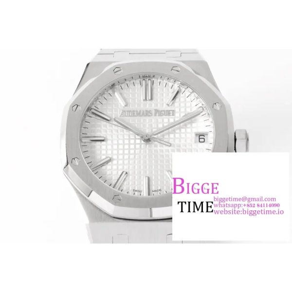 AP Royal Oak 50th Anniversary 41mm 15510 White Dial SS Bracelet ZF SA4302 - Image 5