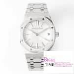 AP Royal Oak 50th Anniversary 41mm 15510 White Dial SS Bracelet ZF SA4302
