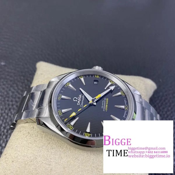 Aqua Terra 150M 15,000 GAUSS VSF 1:1 Best Edition Black Textured Dial on SS Bracelet A8508 - Image 3