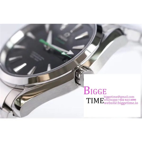 Aqua Terra 150M Master Chronometers VSF 1:1 Best Edition Black Dial Green Hand on SS Bracelet A8900 - Image 2