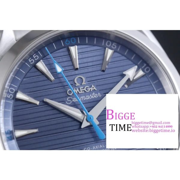 Aqua Terra 150M Master Chronometers VSF 1:1 Best Edition Light Blue Dial Blue Hand on SS Bracelet A8900 - Image 2