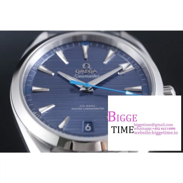 Aqua Terra 150M Master Chronometers VSF 1:1 Best Edition Light Blue Dial Blue Hand on SS Bracelet A8900 - Image 3