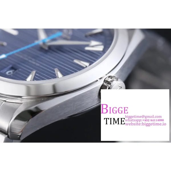 Aqua Terra 150M Master Chronometers VSF 1:1 Best Edition Light Blue Dial Blue Hand on SS Bracelet A8900 - Image 7