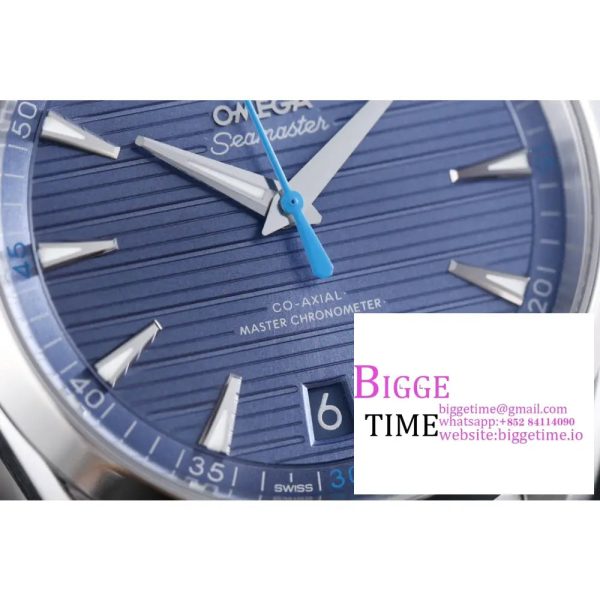 Aqua Terra 150M Master Chronometers VSF 1:1 Best Edition Light Blue Dial Blue Hand on SS Bracelet A8900 - Image 4
