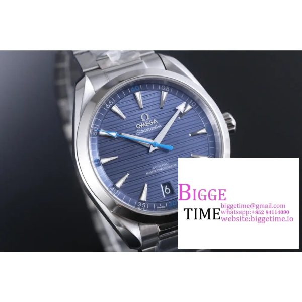 Aqua Terra 150M Master Chronometers VSF 1:1 Best Edition Light Blue Dial Blue Hand on SS Bracelet A8900 - Image 6