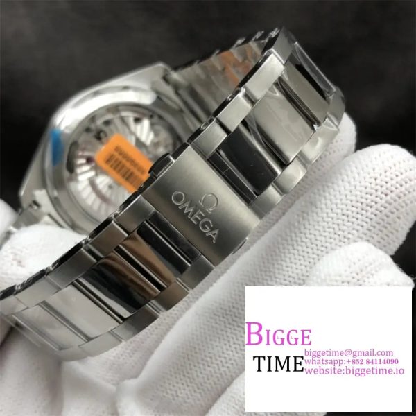 Aqua Terra 150M Master Chronometers VSF 1:1 Best Edition White Dial Orange Hand on SS Bracelet A8900 - Image 7