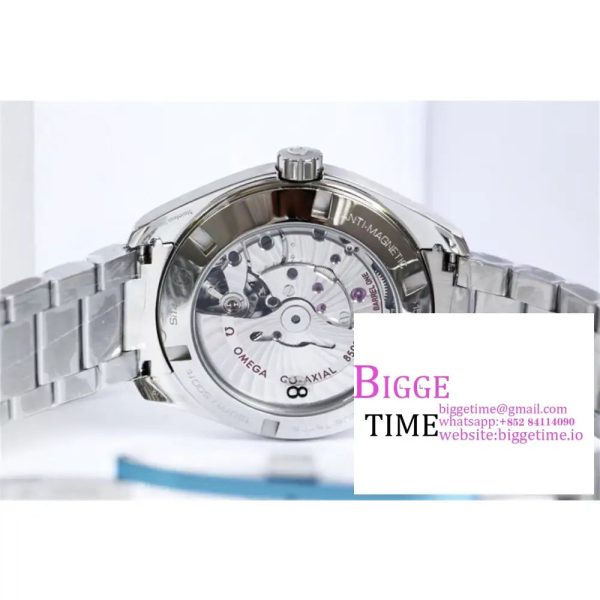 Aqua Terra 150M SS VSF 1:1 Best Edition Black Wave Textured Dial RG Hand on SS Bracelet A8500 - Image 9