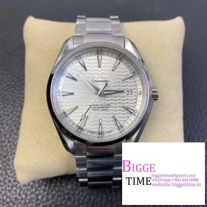 Aqua Terra 150M SS VSF 1:1 Best Edition White Wave Textured Dial on SS Bracelet A8500