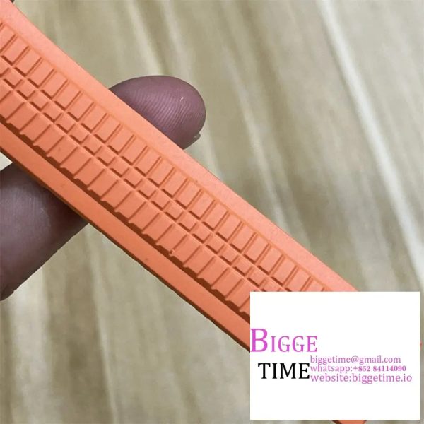 Aquanaut 5167 40mm Black Dial Orange Rubber Strap 3KF A330SC - Image 5