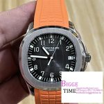 Aquanaut 5167 40mm Black Dial Orange Rubber Strap 3KF A330SC