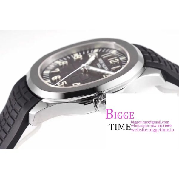 Aquanaut 5167A SS ZF 1:1 Best Edition Black Dial on Black Rubber Strap 330CS V2 - Image 3