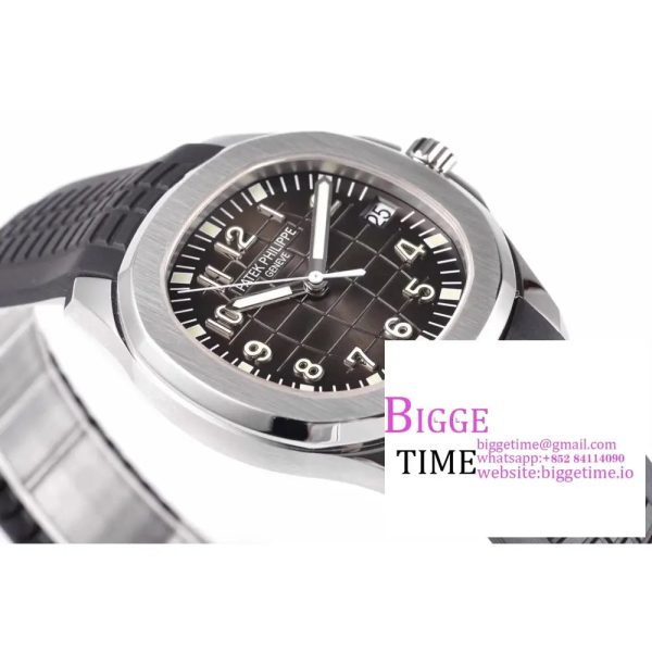Aquanaut 5167A SS ZF 1:1 Best Edition Black Dial on Black Rubber Strap 330CS V2 - Image 6