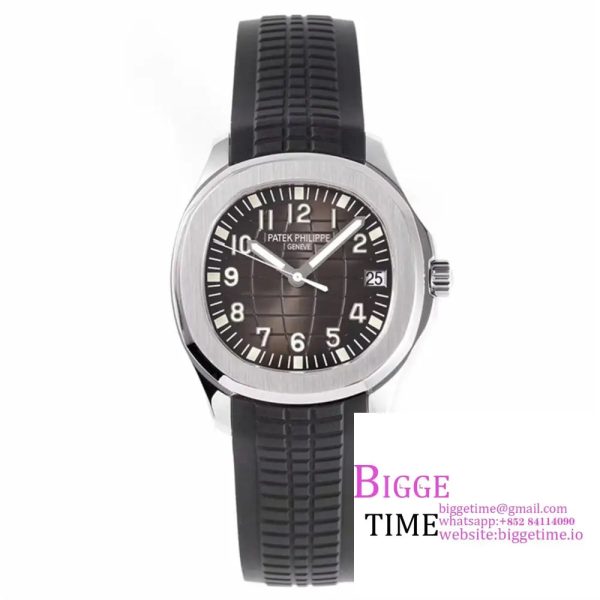 Aquanaut 5167A SS ZF 1:1 Best Edition Black Dial on Black Rubber Strap 330CS V2