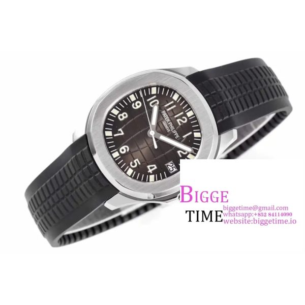 Aquanaut 5167A SS ZF 1:1 Best Edition Black Dial on Black Rubber Strap 330CS V2 - Image 4