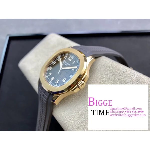 Aquanaut 5167R RG 3KF Best Edition Brown Dial on Brown Rubber Strap A324 Super Clone - Image 2