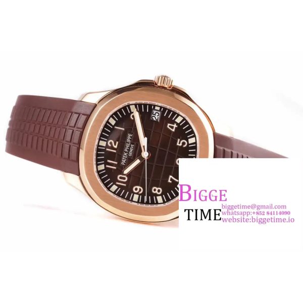 Aquanaut 5167R RG ZF 1:1 Best Edition Brown Dial on Brown Rubber Strap 324CS - Image 5
