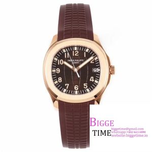 Aquanaut 5167R RG ZF 1:1 Best Edition Brown Dial on Brown Rubber Strap 324CS