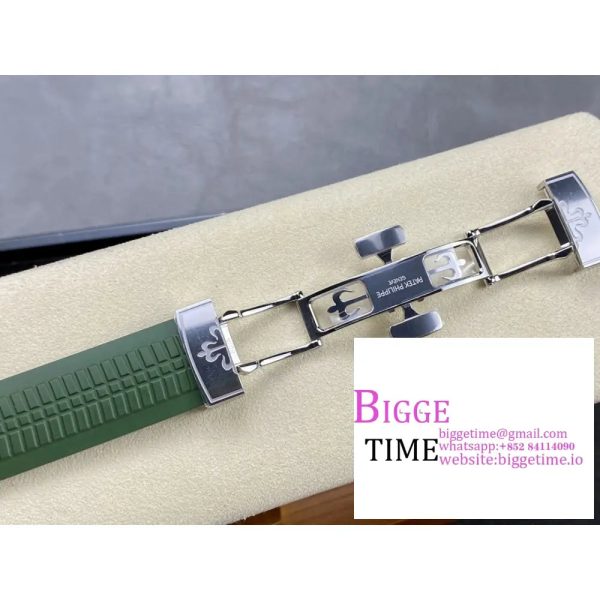 Aquanaut 5168G 42mm SS ZF 1:1 Best Edition Green Dial on Green Rubber Strap 324CS (Free box) - Image 7