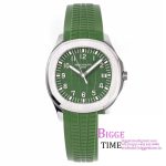Aquanaut Jumbo 5168G-010 SS ZF 1:1 Best Edition Green Dial on Green Rubber Strap 330CS V2