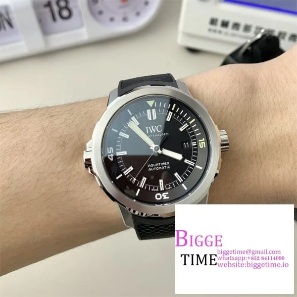 Aquatimer Chronograph 44mm  Black Dial Rubber Strap RSF A2892 - Image 2