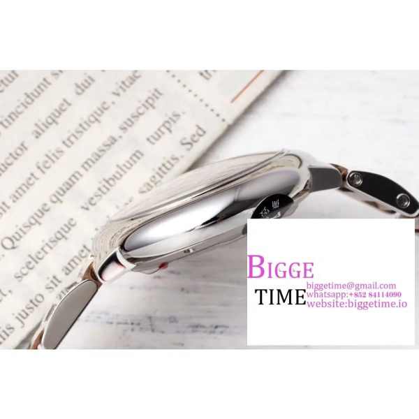 Ballon Bleu 33mm SS AF 1:1 Best Edition Pink Textured Dial on SS/RG Bracelet NH05A - Image 8