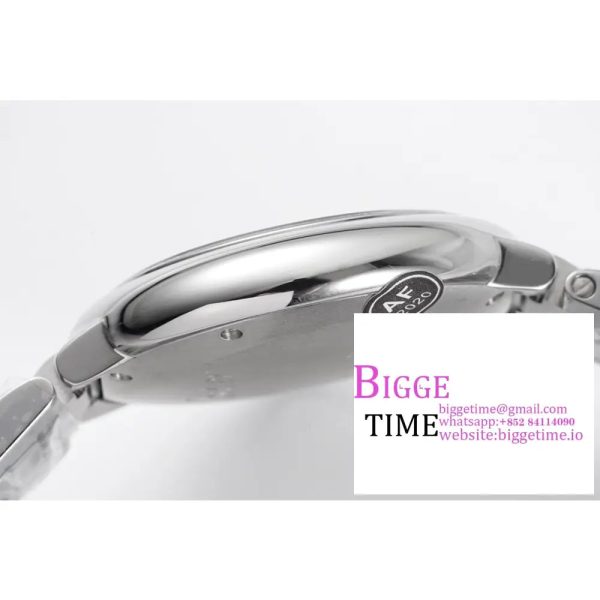 Ballon Bleu 33mm SS AF 1:1 Best Edition White Textured Dial on SS Bracelet A1853 Super Clone - Image 6