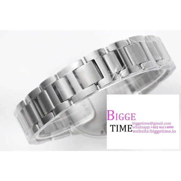 Ballon Bleu 33mm SS AF 1:1 Best Edition White Textured Dial on SS Bracelet A1853 Super Clone - Image 8