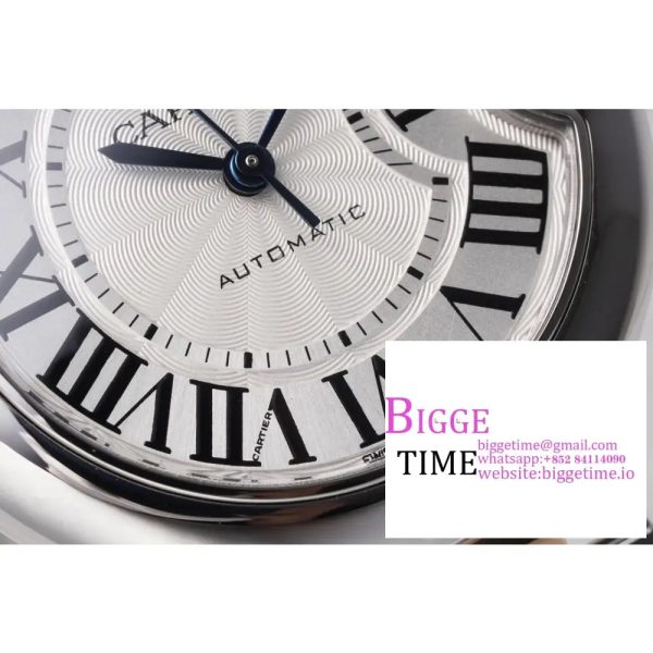 Ballon Bleu 33mm SS/RG AF 1:1 Best Edition White Textured Dial on SS/RG Bracelet SEIKO NH05A - Image 3