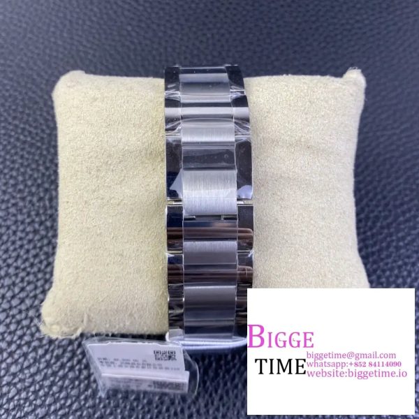 Ballon Bleu 42mm SS AF 1:1 Best Edition White Texture Dial on SS Bracelet A2824 - Image 7