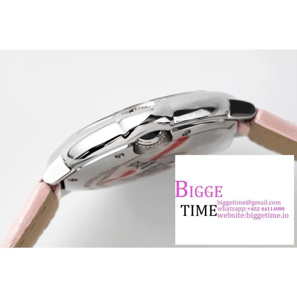 Ballon Bleu De Cartier 33mm Pink Dial Pink Leather Strap AF NH05A - Image 6