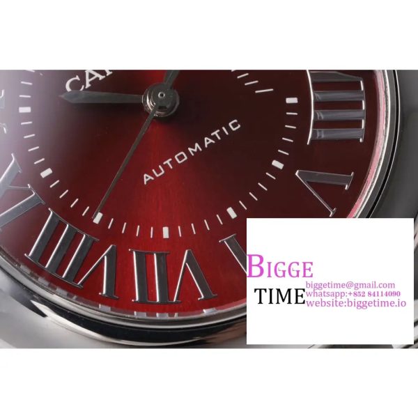 Ballon Bleu De Cartier 33mm Red Dial SS Bracelet AF NH05A - Image 3