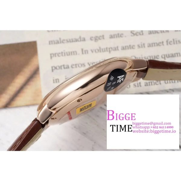 Ballon Bleu De Cartier 33mm RG White Dial Brown Leather Strap AF NH05A - Image 7