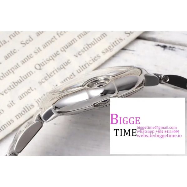 Ballon Bleu De Cartier 33mm White Dial Diamond Marker Two Hands SS Bracelet AF NH05A - Image 6