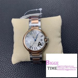 Ballon Bleu De Cartier 36mm RG/SS White Dial RG/SS Bracelet AF A2824