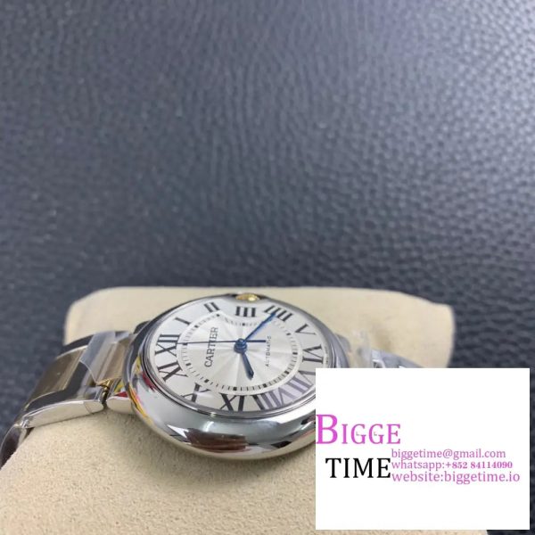 Ballon Bleu De Cartier 36mm White Dial SS Bracelet AF A2824 - Image 4
