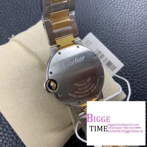 Ballon Bleu De Cartier 36mm White Dial SS Bracelet AF A2824 - Image 9