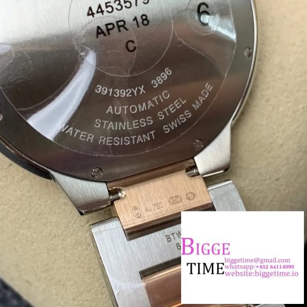 Ballon Bleu De Cartier 42mm RG/SS White Dial RG/SS Bracelet AF A2824 - Image 7