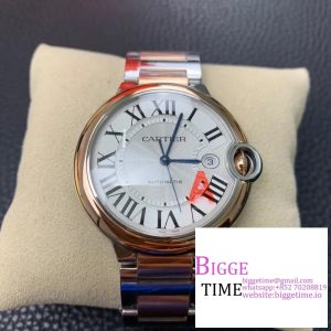 Ballon Bleu De Cartier 42mm RG/SS White Dial RG/SS Bracelet AF A2824