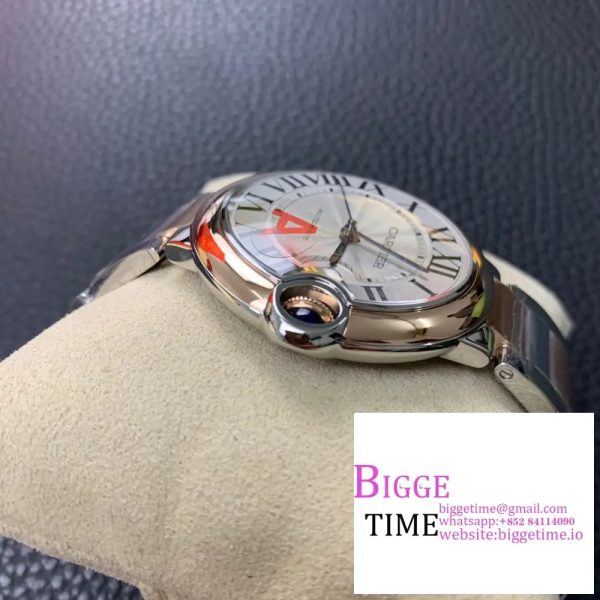 Ballon Bleu De Cartier 42mm RG/SS White Dial RG/SS Bracelet AF A2824 - Image 4