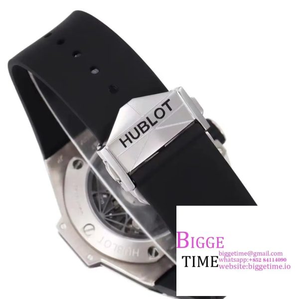Big Bang Sang Bleu II Chrono 45mm Black Dial Black Rubber Strap BBF A1240 - Image 8