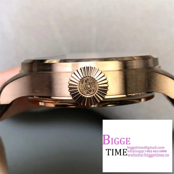 Big Pilot Real PR Annual Calendar RG IW502706 YLF 1:1 Best Edition Brown Dial on Brown Leather Strap A52850 - Image 6