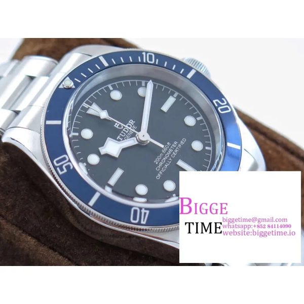 Black Bay 41mm Blue Dial SS Bracelet ZF A2824 - Image 2