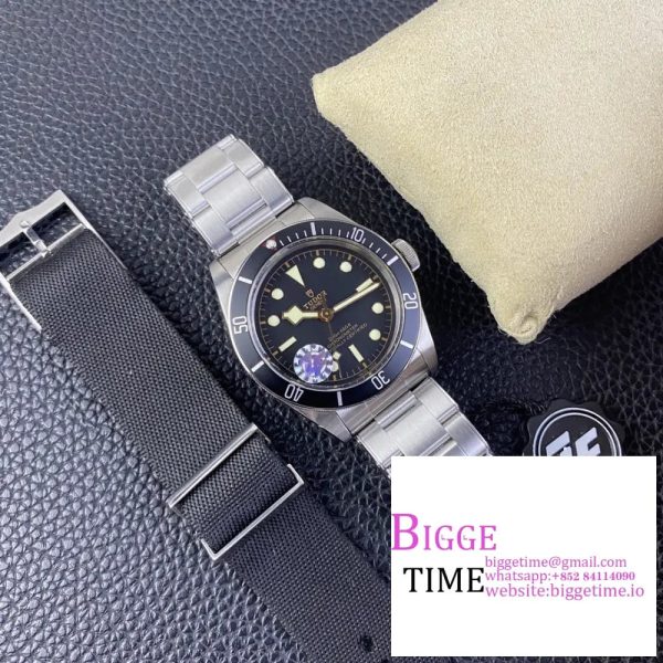 Black Bay 41mm Black Dial SS Bracelet ZF A2824 - Image 6